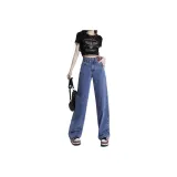 Синий [Удлиненные брюки] Длина тела выше 5,4 футов