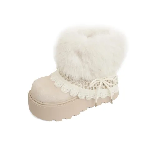 Wuji Короткие плюшевые сноубутсы для женщин