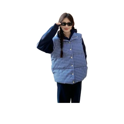 Cotton Gene Синий Женский жилет