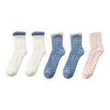 Белый 2 упаковки + Синий 2 упаковки + Светло-розовый [5 упаковок]