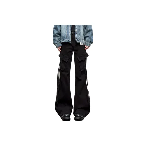 BLACK AT Черные Унисекс Джинсы