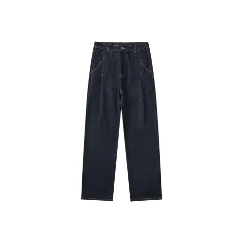 UKTK Темно-синий Мужские Джинсы