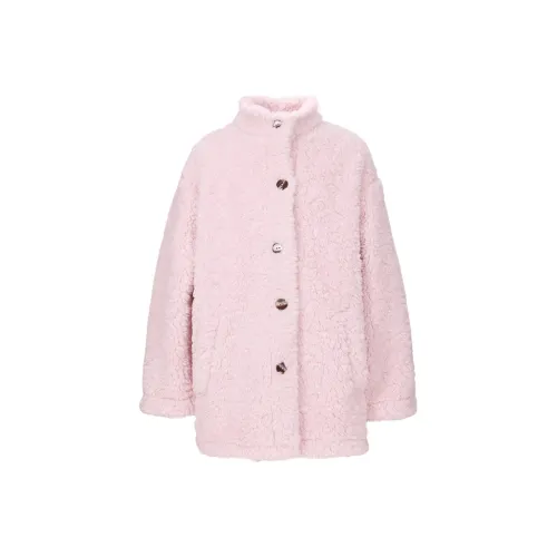 BARRY BANNY Мягкий Розовый Детский Шерстяное Пальто