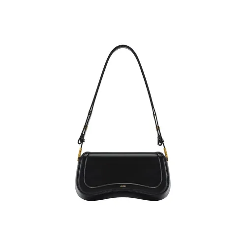 JW PEI Искусственная кожа Пудинг Сумка Сумка через плечо Багет Сумка через плечо Женская Черный Белый Темно-коричневый Синий