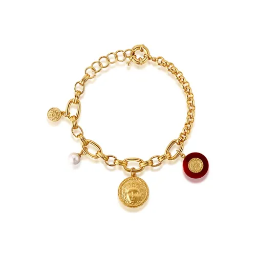 Retro Chic Brass Gold Plated Браслеты Женские