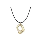 [Gold] Geometric Metal Pendant Necklace  
[Золото] Геометрический Металлический Ожерелье с Подвеской