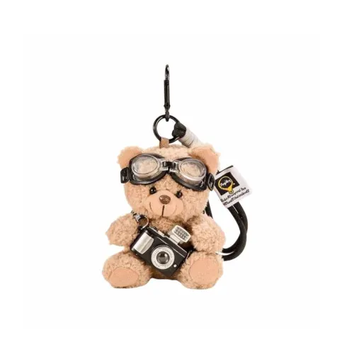 PANGPANGLONG Cute Cartoon Блестящий Фотография Медведь Плюшевый Брелок 10,5 см Длина Тела