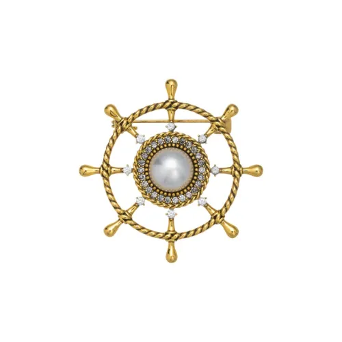 Lockstarfy Медные Броши Унисекс