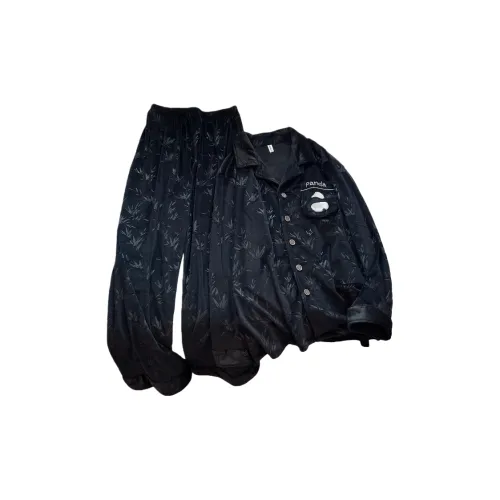 UYH Черный комплект Мужская пижама комплект