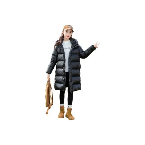 PLANDOO Черный Золотой Пуховик Подростки