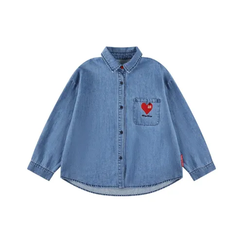 BARRY BANNY Джинсовые Повседневные Рубашки для Детей