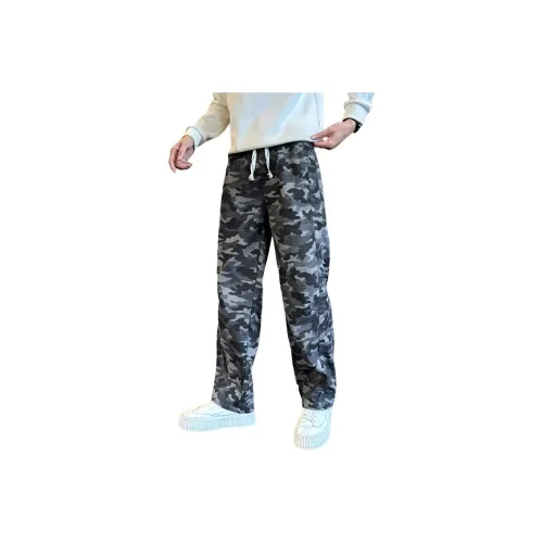 GL Камуфляж Утолщенные и с Флисовой Подкладкой Унисекс Джинсы