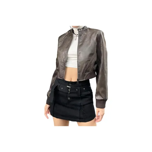 UNA RETA Кожа Куртка Женская