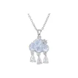 Свет, дождь, погода, ожерелье, синий