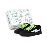 Черный Warrior Зеленый Шнурки (с Черным Розовым Шнурки)