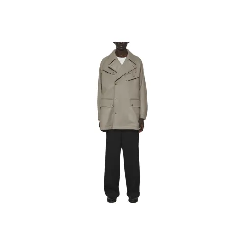 THE RERACS Fw25 RERACS SUPER140 Свет MELTON Мотоцикл Средний Пальто Куртки Пальто Мужской