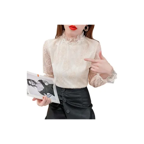 Langqing Женские Шифоновые Рубашки