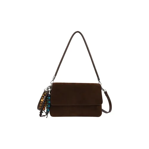 ORANGE BEAN ПУ (полиуретан) Сумка через плечо Стандартная Женская Желтая Коричневая Кофейная Бургунди Черная