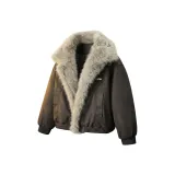 Серый пуховик Mountain Hawk