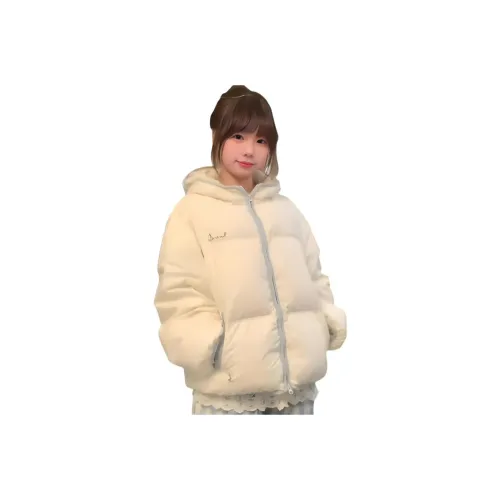 MDEHT Экрю Женские пуховики