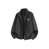 [Мягкий флис Aoli термический] Темно-серый (Логотип на груди Bonfire Story)