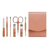 Розовый Красный Набор для бровей с кистью и щипцами, 7 предметов