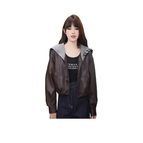 YICHEN Женские кожаные куртки