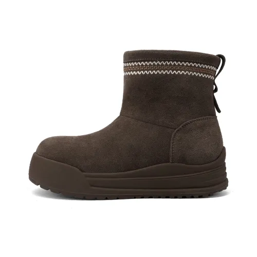 GOLDLION Платформа Ботинки Теплоизоляционные Увеличение Высоты на 13,5 см Снежные Ботинки Женские