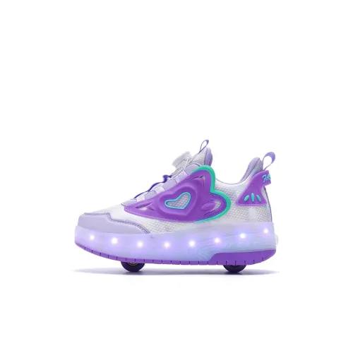 Снежная Белоснежка Амортизация Отскок Увеличение Высоты Устойчивость к Износу Анти-KICK Низкий Топ KIDS Лайфстайл Обувь