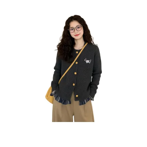 MDEHT Темно-серый Женский Трикотаж