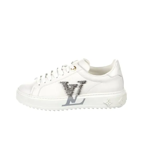 LOUIS VUITTON Time Out Low Топ Стильные Скейтбординги Женские Белые