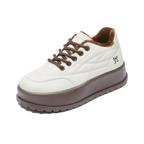 LINYOUJI С флисовой подкладкой Белый Кроссовки Теплоизоляционный Увеличение Высоты Низкие Кроссовки для Скейтбординга