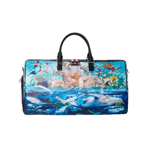 SPRAYGROUND ПВХ Спортивная сумка Спортивная сумка Путешественная сумка Сумка Единый стиль Unisex Light Aqua Blue