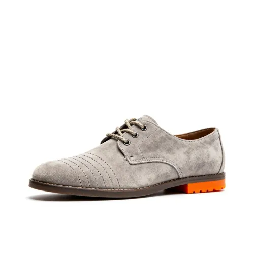 Kaltendin Повседневные кожаные туфли с низким верхом серые мужские