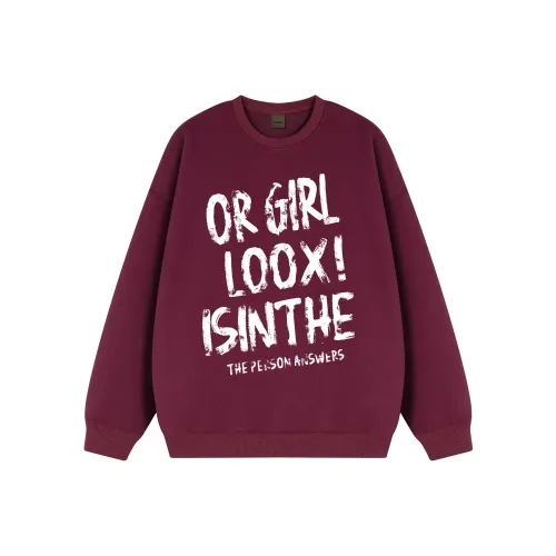 LOOX! Свитшот Унисекс Бордовый