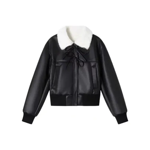 EMDPN Кожа Куртка Пальто Женские