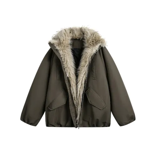 YICHEN Армейский зеленый [Утепленный теплоизоляционный] Женские парки