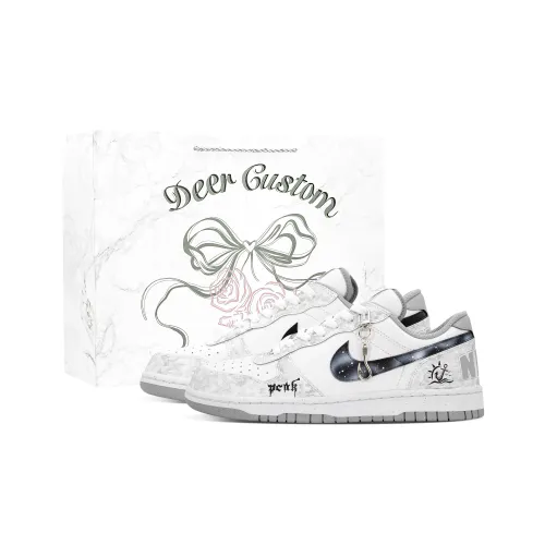 Nike BIG Deer Navigator Устойчивые к истиранию Низкие Кроссовки для скейтбординга Мужские Черно-белые Серые