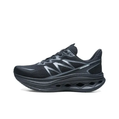 ANGSHAN Низкий топ беговые кроссовки унисекс подходящие для всех сезонов черный