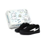 Черный Warrior Черный Шнурки (с Розовый Зеленый Шнурки)