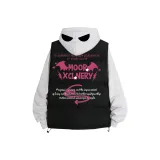 Светло-серый свитшот + черный жилет