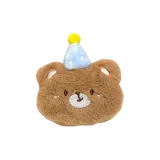 Плюшевый милый украшение для шляпы и кепки, нитка с бусинами - коричневый медведь