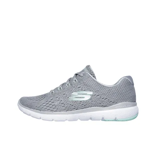 Skechers Flex Appeal 3,0 Дышащие Беговые Кроссовки Женские Серые