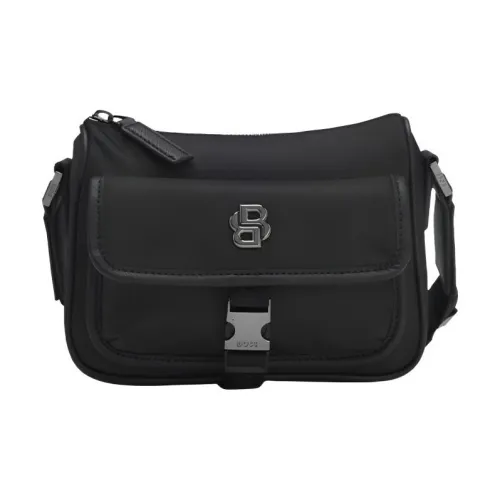 Hugo Boss Ткань с переработанной кожей Сумка через плечо Мужская Черная