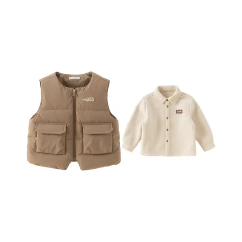 DAVE BELLA Коричневый [3A Антибактериальный Флис] KIDS Пуховики