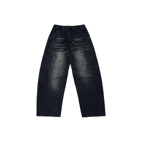 PGKZ Черные Унисекс Джинсы