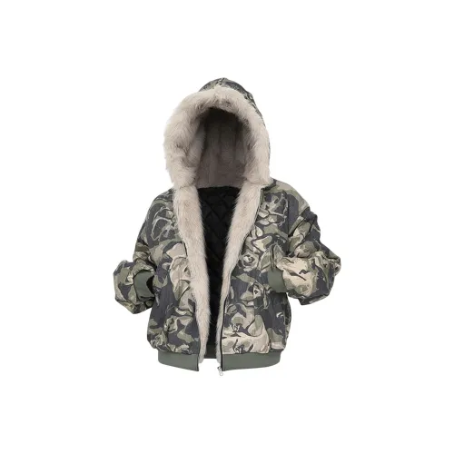 Pirkadat Армейский зеленый Унисекс Пуховики