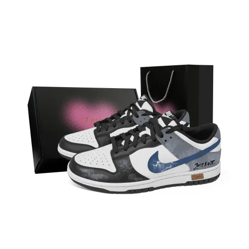 Nike Dunk Solitary Wanderer Love Box Abrasion-Resistant Low Top Skateboard Shoes Unisex Black Gray