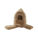 Интегрированная шляпа, большой плюшевый, кофе