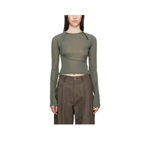 HYEIN SEO Хаки Женские T-рубашки